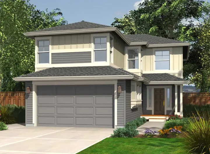 Northwest house plans 88-181 - front exterior, 1,852 sq ft, 4 bed, 2 bath house plans | Monster House Plans