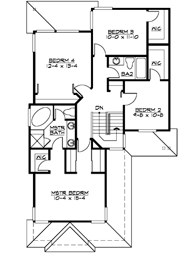 Upper/Second Floor Plan: 88-182