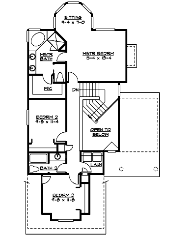 Upper/Second Floor Plan: 88-184