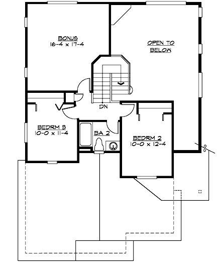 Upper/Second Floor Plan: 88-185