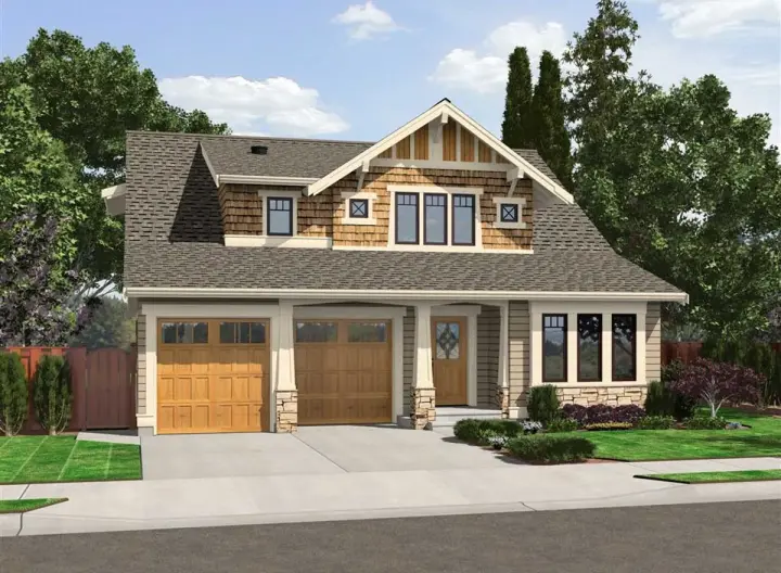 Bungalow house plans 88-187 - front exterior, 1,884 sq ft, 3 bed, 2 bath house plans | Monster House Plans