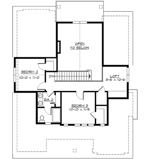Upper/Second Floor Plan: 88-187