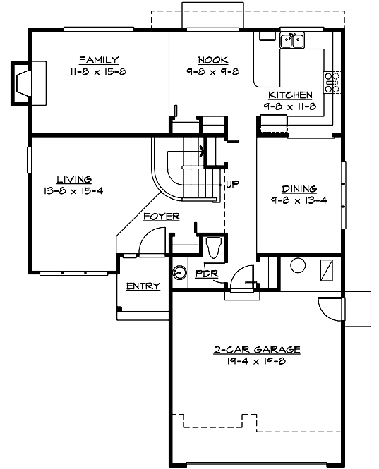 Main Floor Plan: 88-188