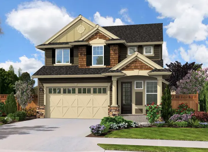 Hampton house plans 88-189 - front exterior, 1,910 sq ft, 4 bed, 2 bath house plans | Monster House Plans