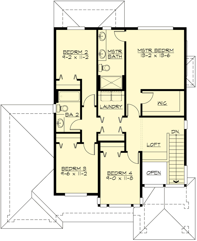 Upper/Second Floor Plan: 88-192