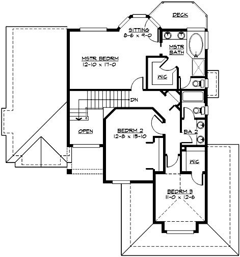 Upper/Second Floor Plan: 88-195