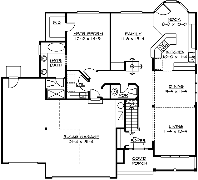 Main Floor Plan: 88-197