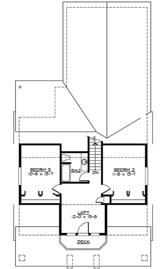Upper/Second Floor Plan: 88-198