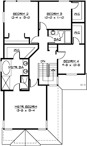 Upper/Second Floor Plan: 88-202
