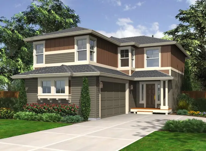 Craftsman house plans 88-204 - front exterior, 1,978 sq ft, 4 bed, 2 bath house plans | Monster House Plans