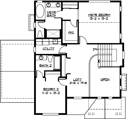 Upper/Second Floor Plan: 88-206