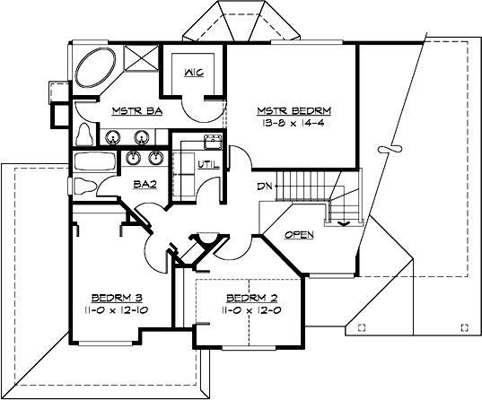 Upper/Second Floor Plan: 88-213