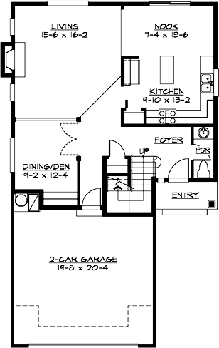 Main Floor Plan: 88-216