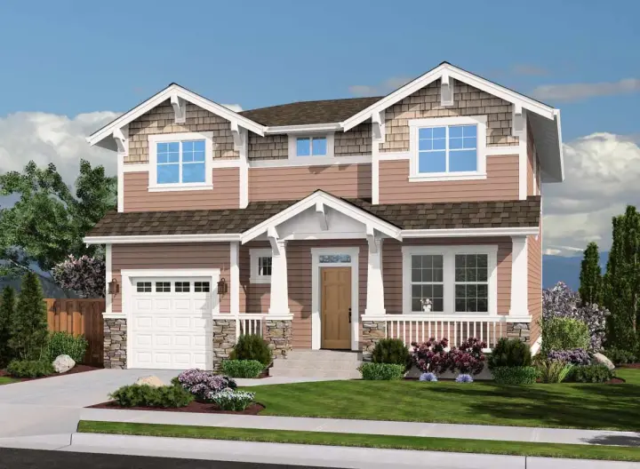Craftsman house plans 88-218 - front exterior, 2,098 sq ft, 3 bed, 3 bath house plans | Monster House Plans