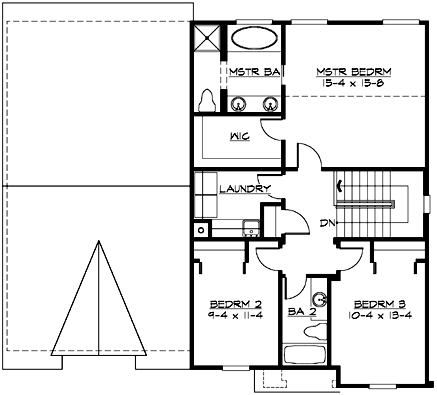 Upper/Second Floor Plan: 88-221