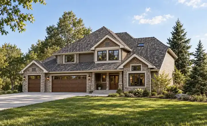 Craftsman house plans 88-223 - front exterior, 2,105 sq ft, 3 bed, 2 bath house plans | Monster House Plans