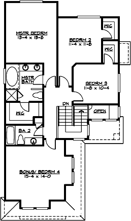 Upper/Second Floor Plan: 88-231