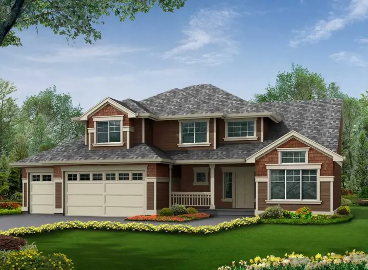 Craftsman house plans 88-234 - front exterior, 2,130 sq ft, 3 bed, 2 bath house plans | Monster House Plans