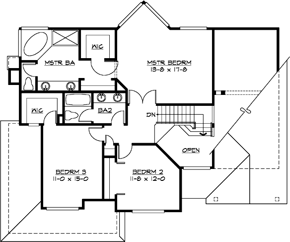 Upper/Second Floor Plan: 88-237