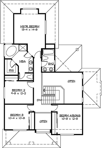 Upper/Second Floor Plan: 88-239