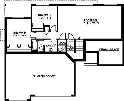 Lower Floor Plan: 88-243