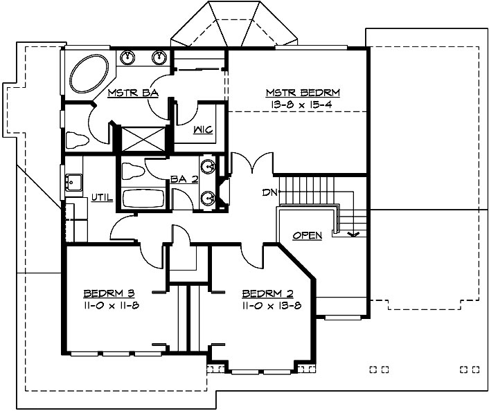 Upper/Second Floor Plan: 88-247