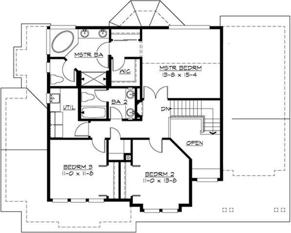 Upper/Second Floor Plan: 88-249