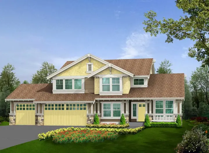 Craftsman house plans 88-250 - front exterior, 2,250 sq ft, 3 bed, 2 bath house plans | Monster House Plans