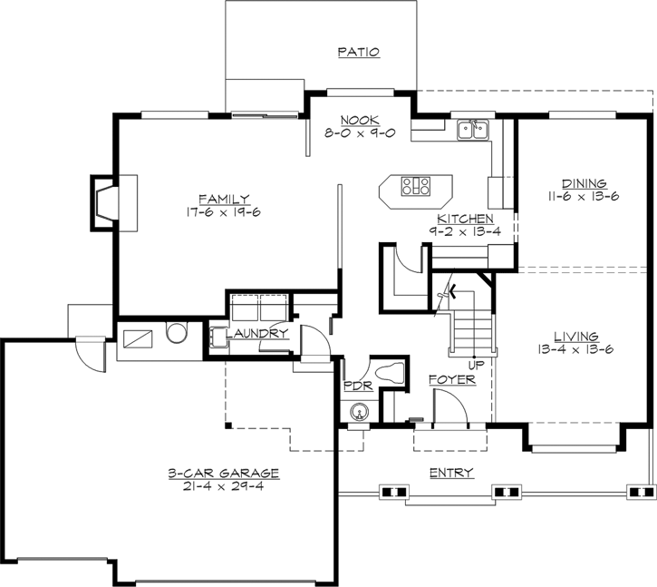 Main Floor Plan: 88-256