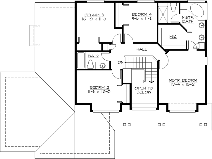 Upper/Second Floor Plan: 88-256