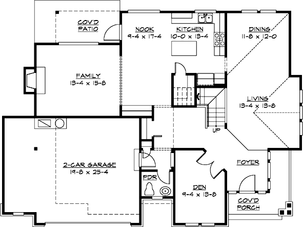 Main Floor Plan: 88-257