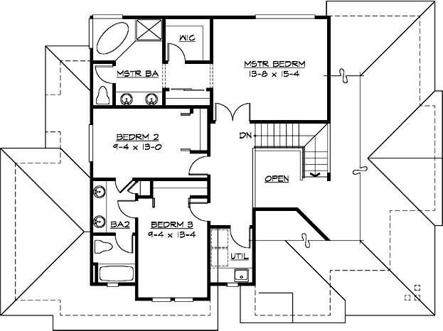 Upper/Second Floor Plan: 88-257