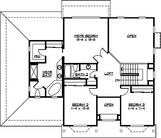 Upper/Second Floor Plan: 88-260