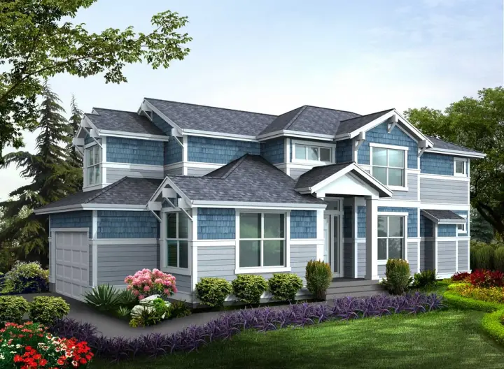 Craftsman house plans 88-264 - front exterior, 2,333 sq ft, 3 bed, 2 bath house plans | Monster House Plans