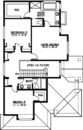 Upper/Second Floor Plan: 88-266