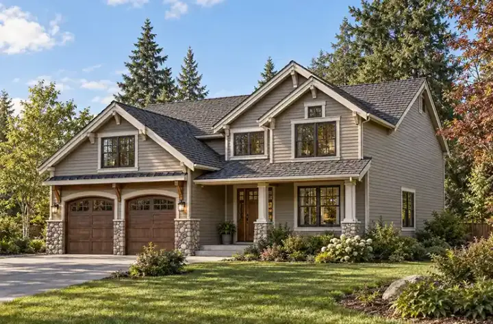 Country house plans 88-268 - front exterior, 2,819 sq ft, 3 bed, 2 bath house plans | Monster House Plans