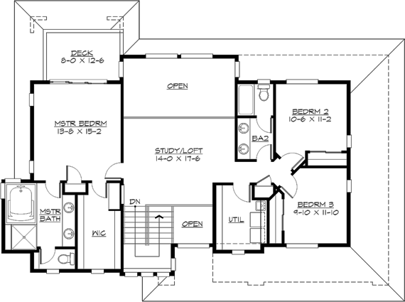 Upper/Second Floor Plan: 88-270