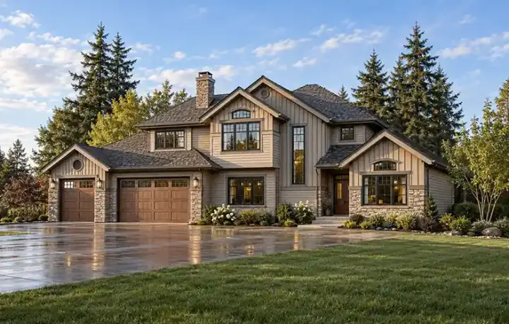Craftsman house plans 88-271 - front exterior, 2,340 sq ft, 3 bed, 2 bath house plans | Monster House Plans