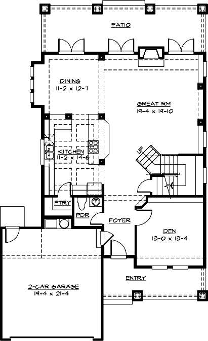 Main Floor Plan: 88-274
