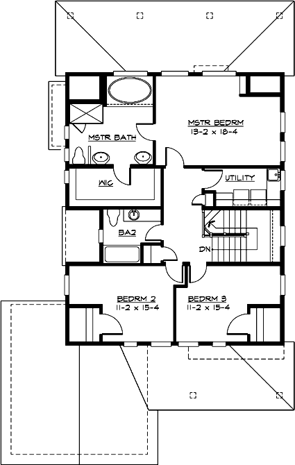 Upper/Second Floor Plan: 88-274