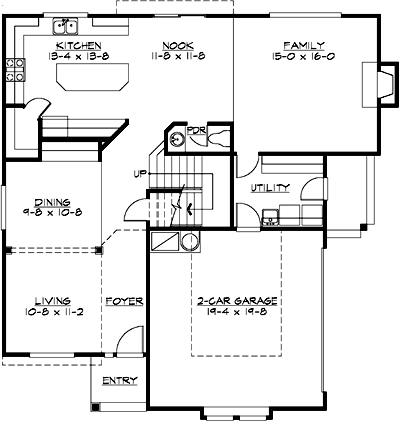 Main Floor Plan: 88-275