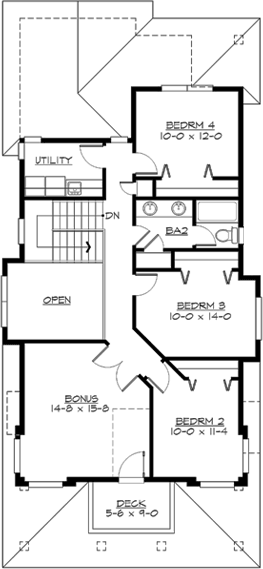 Upper/Second Floor Plan: 88-278
