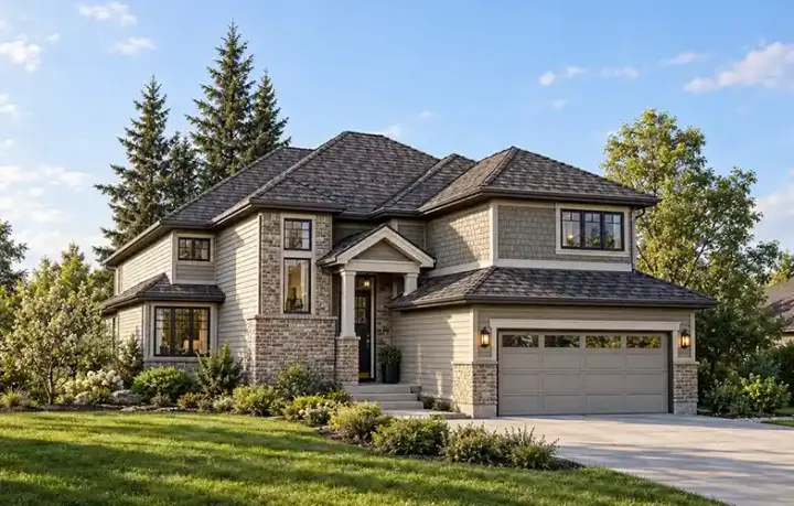 Northwest house plans 88-286 - front exterior, 2,402 sq ft, 4 bed, 2 bath house plans | Monster House Plans