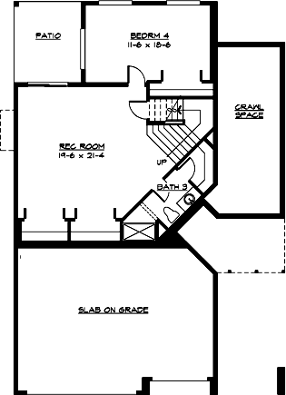 Lower Floor Plan: 88-288