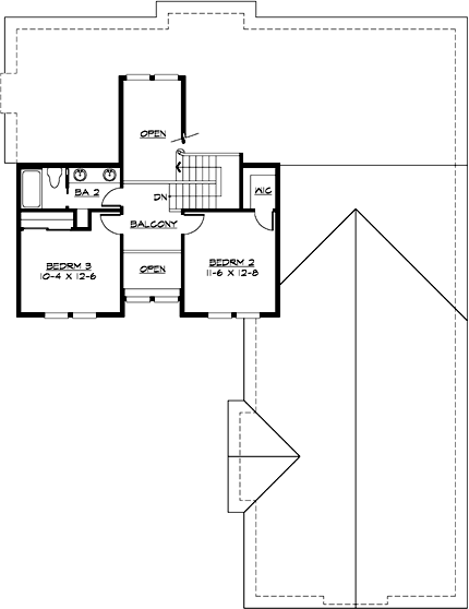 Upper/Second Floor Plan: 88-291