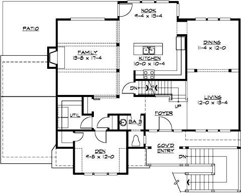 Main Floor Plan: 88-302