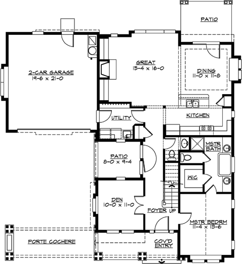 Main Floor Plan: 88-304