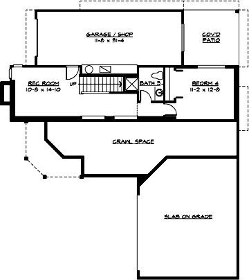 Lower Floor Plan: 88-306