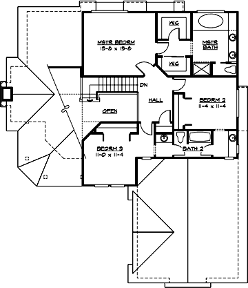 Upper/Second Floor Plan: 88-306