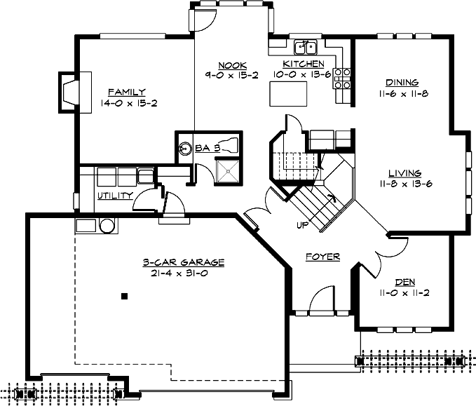 Main Floor Plan: 88-307